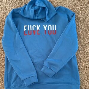 Blue Graphic Sweater